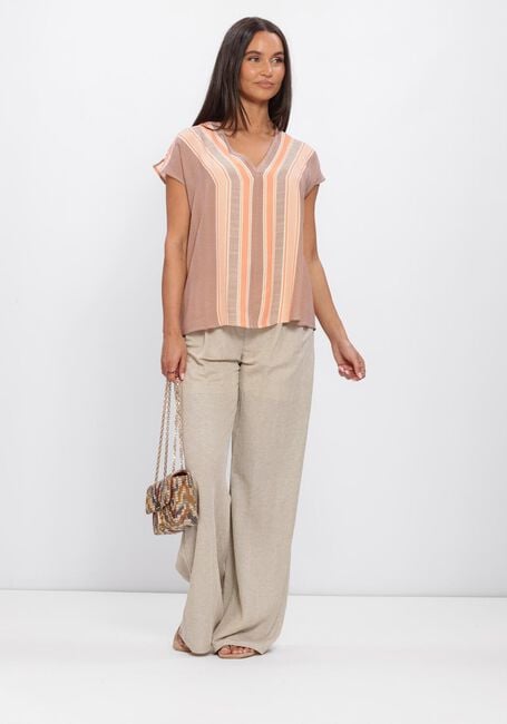 Khaki SUMMUM Broeken TROUSER LINEN LOOK - large