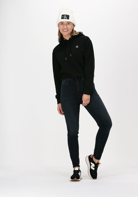 Zwarte CALVIN KLEIN Trui CK EMBROIDERY HOODIE - large