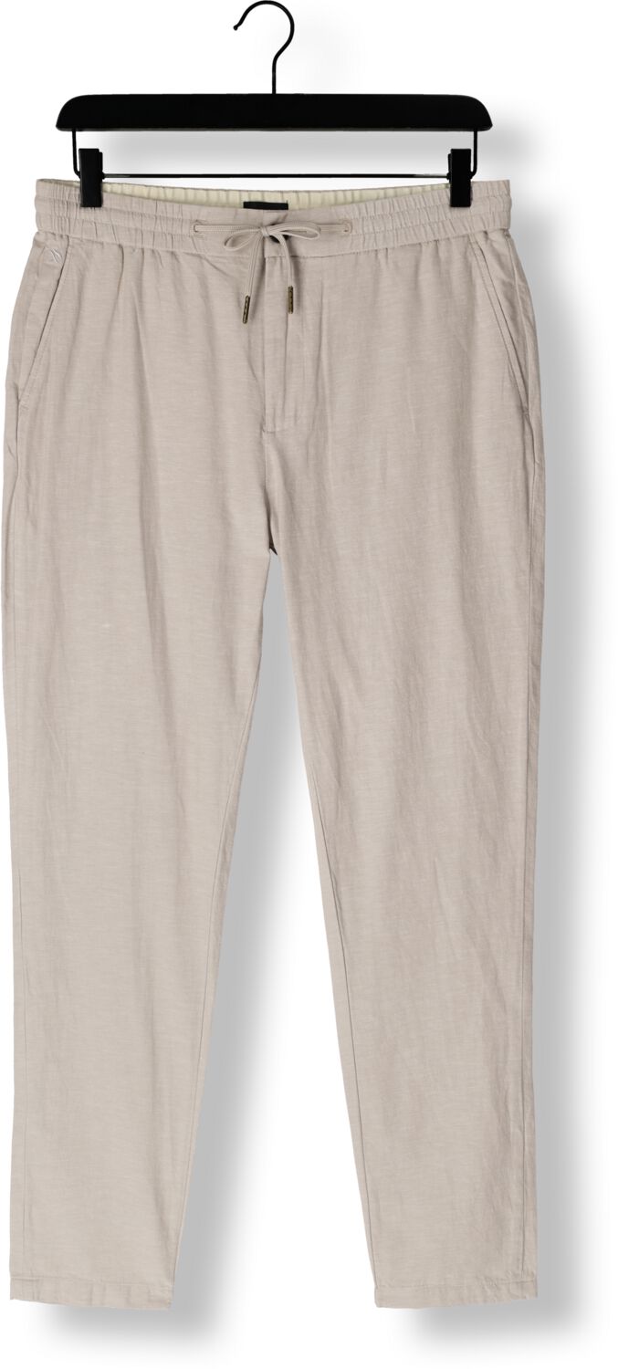 SCOTCH & SODA Heren Broeken Warren Cotton Linen Twill Jogger Beige
