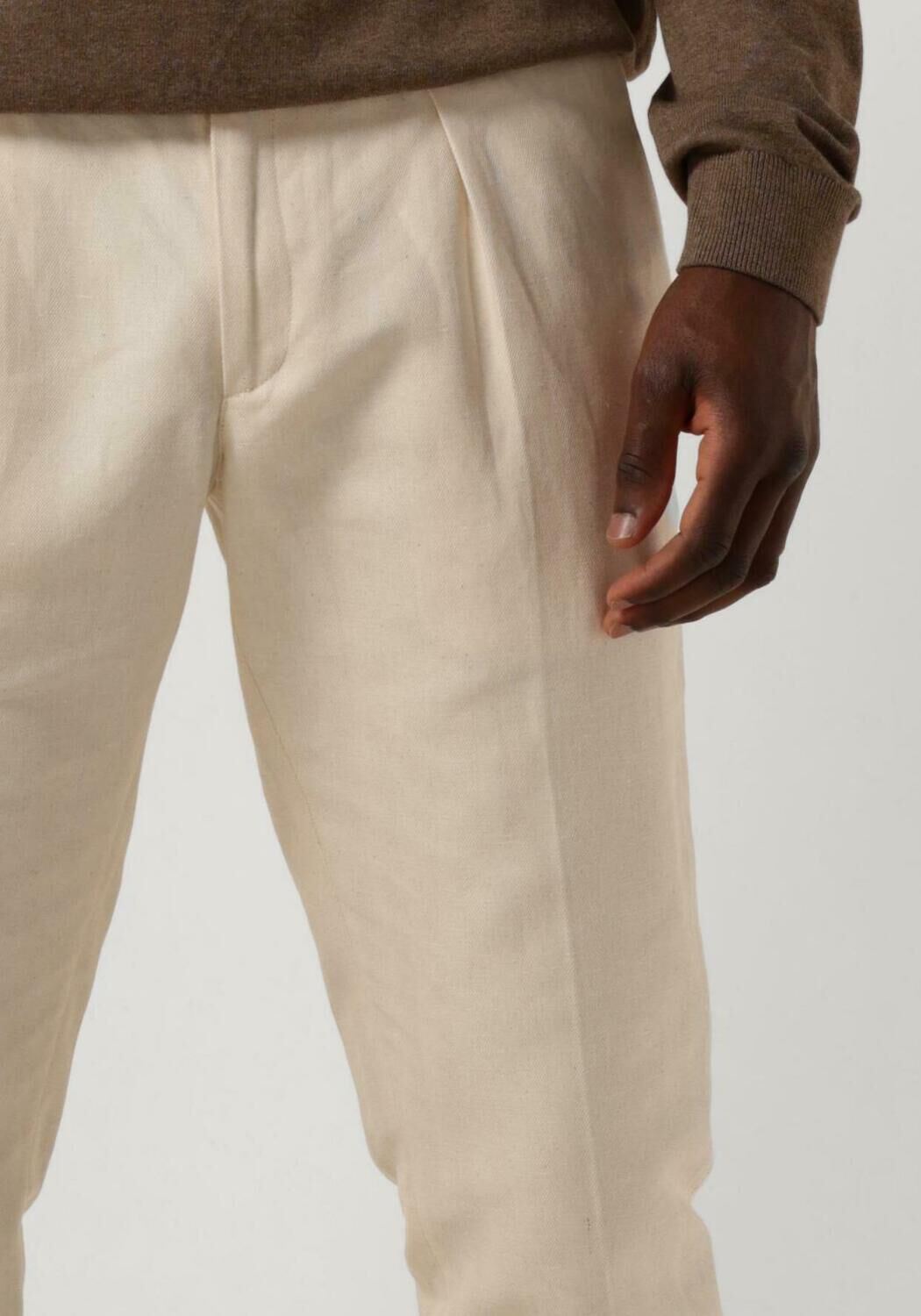 PROFUOMO Heren Broeken Trousers 842 Sportcord Gebroken Wit