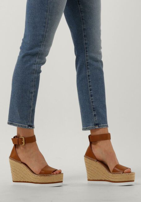 Cognac SEE BY CHLOÉ Sandalen GLYN HIGH - large