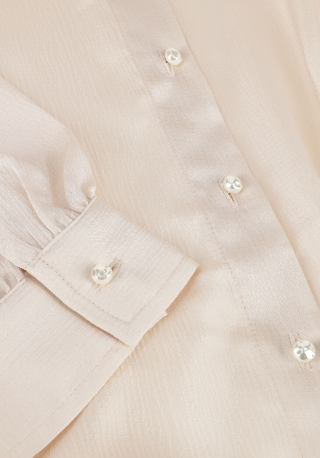 Ecru CATWALK JUNKIE Blouses BUTTON UP BLOUSE WITH LASH - large