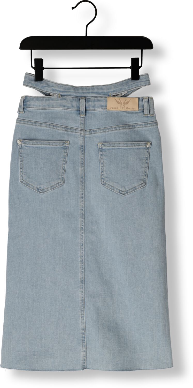 FRANKIE & LIBERTY Meisjes Rokken Denim Midi Skirt Lichtblauw