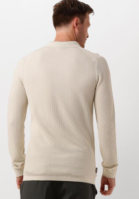 Beige CAST IRON Polo LONG SLEEVE POLO COTTON MODAL - large