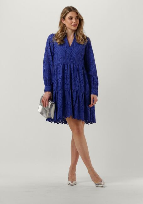 Donkerblauwe Y.A.S. Mini jurk YASHOLI LS DRESS - large