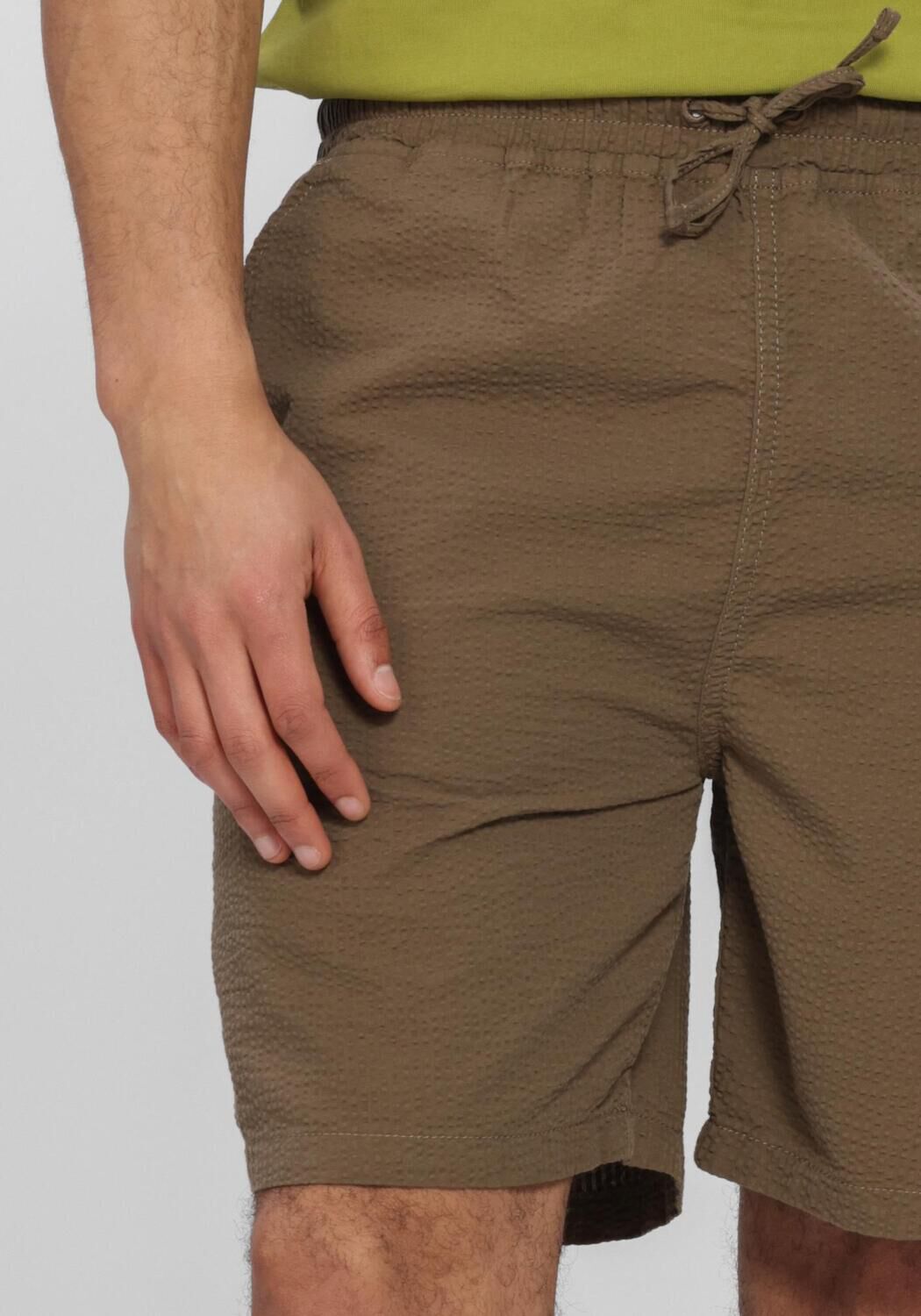 Taupe FOR&Eacute;T Korte broek HUSH SEERSUCKER SHORTS - large