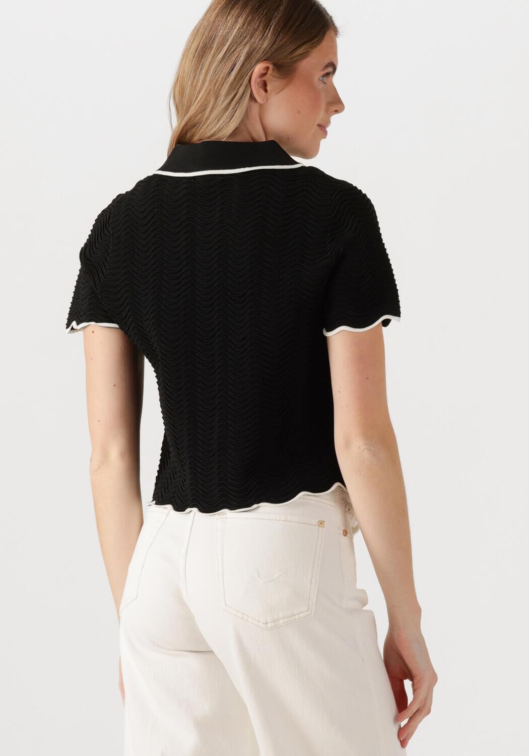 SUNCOO Dames Tops & T-shirts Pikil Zwart