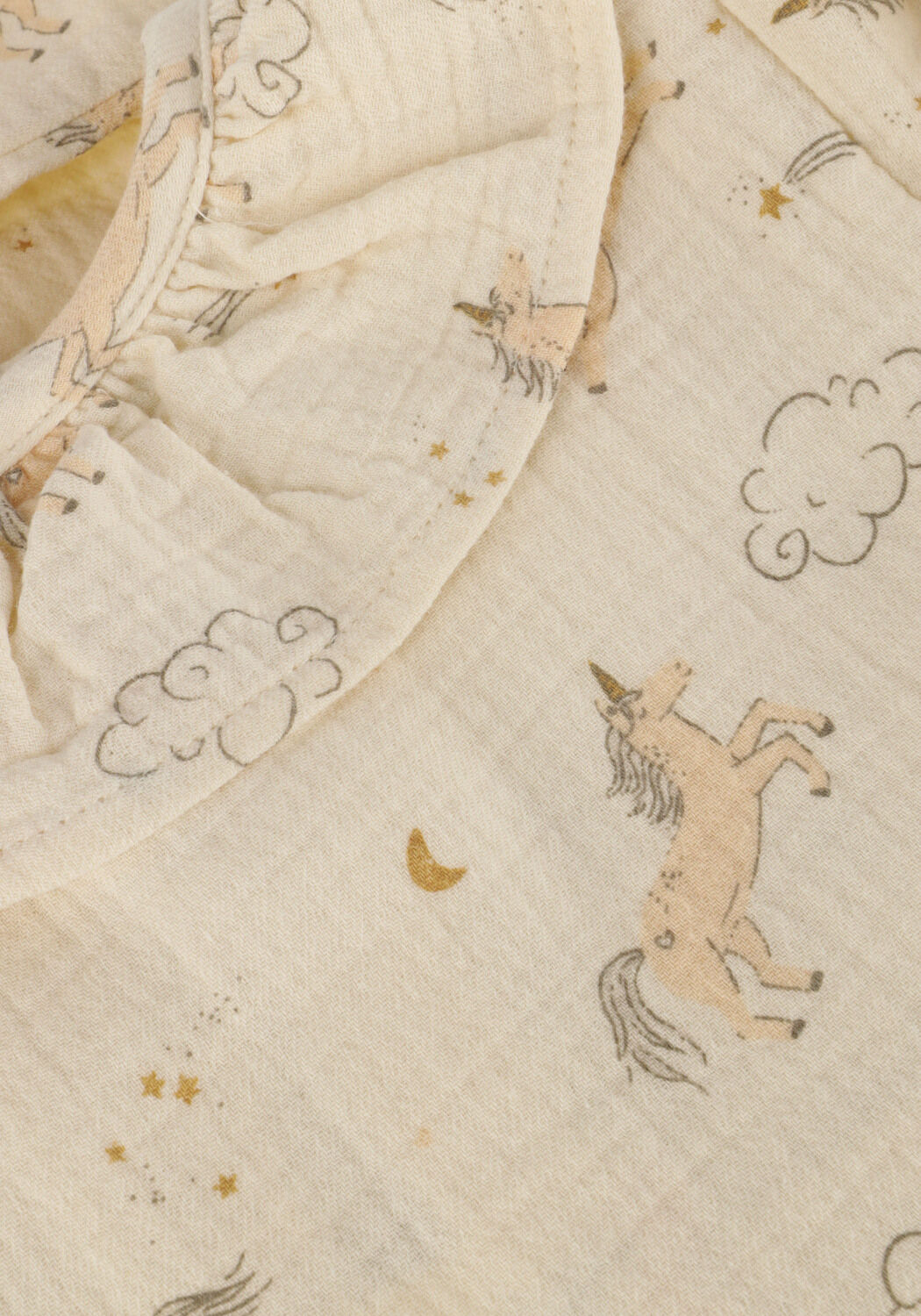 Creme QUINCY MAE Jurken RUFFLE COLLAR BUTTON DRESS - large