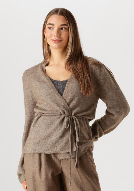 Bruine MSCH COPENHAGEN Vest MSCHGUSTE HOPE WRAP CARDIGAN - large