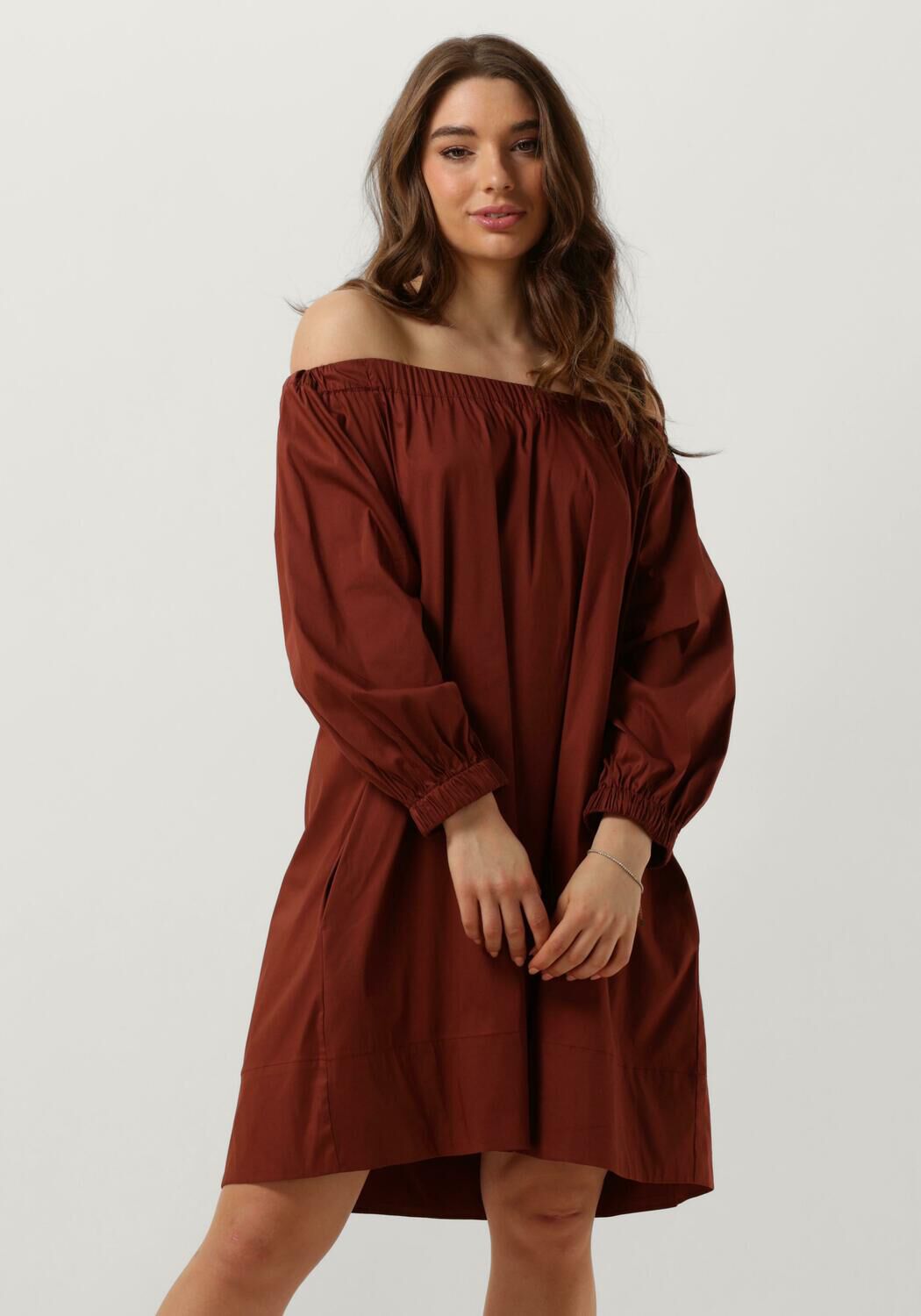 Semicouture Bordeaux Mini Jurk S4Sk26 Red Dames
