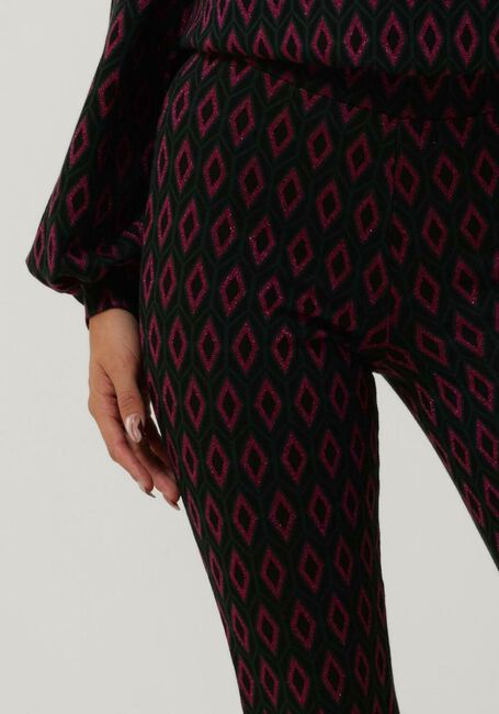 Paarse REFINED DEPARTMENT Wijde broek 95 IKAT KNIT - large