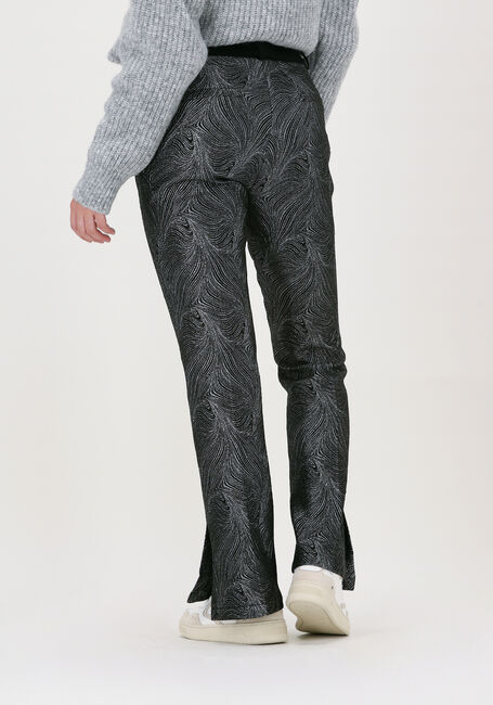 Zwarte SUMMUM Flared broek TROUSERS JACQUARD - large