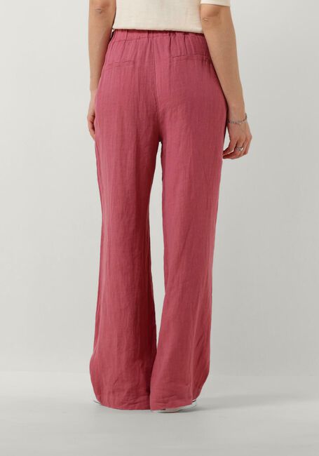 Roze BY-BAR Wijde broek ELI LINEN PANTS - large