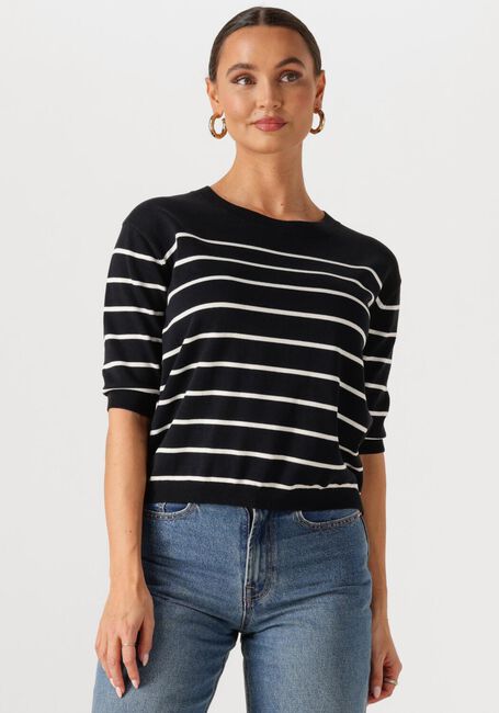 Blauwe WITHBLACK Tops & T-shirts WBLBRENDA SS STRIPE TEE - large