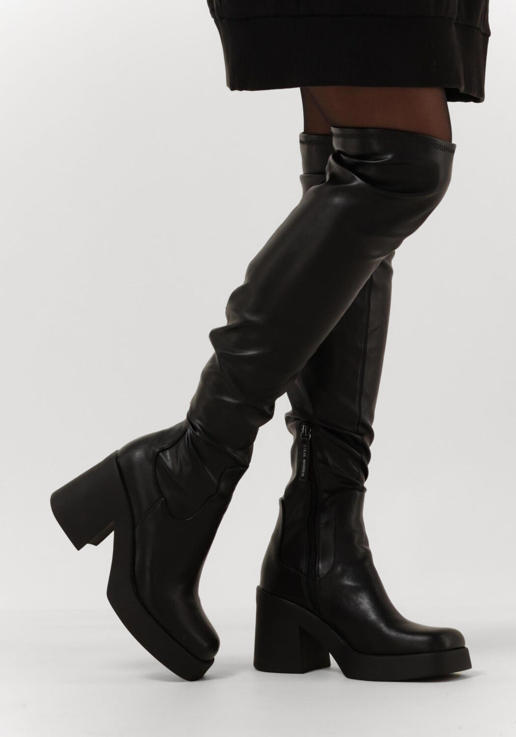 Zwarte STEVE MADDEN Hoge laarzen SEASONS | Omoda
