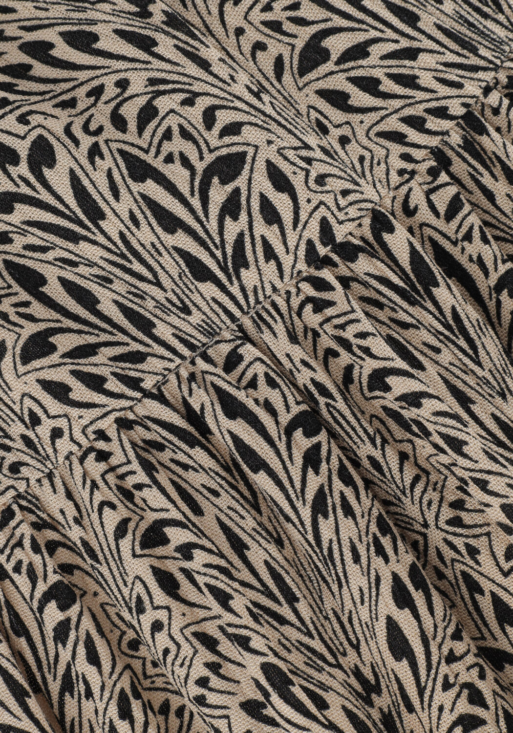 Khaki BY-BAR Midi jurk NOMI PEACOCK DRESS - large