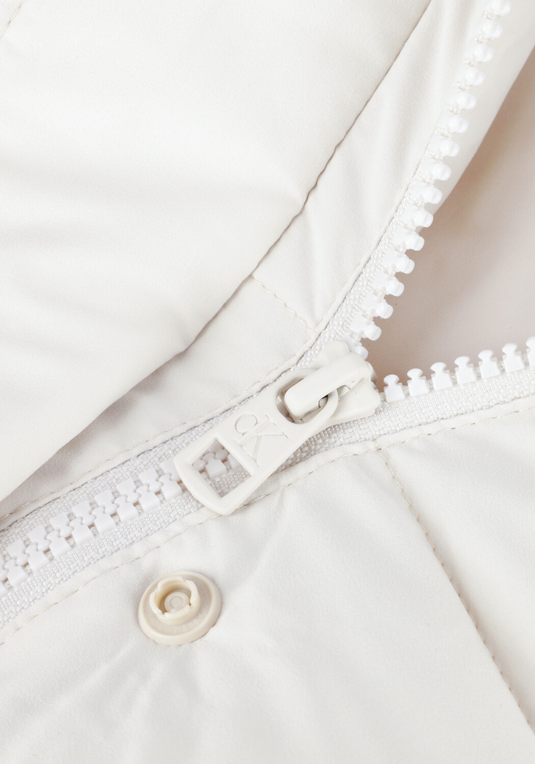 Witte CALVIN KLEIN Gewatteerde jas MW NON-DOWN SHORT PUFFER - large