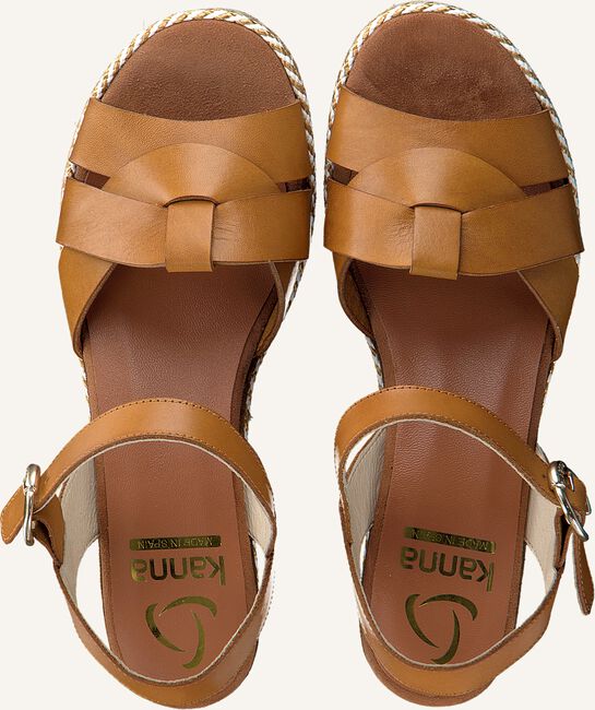 Cognac KANNA Platte sandalen 20141 Cognac KANNA Platte sandalen 20141 - large