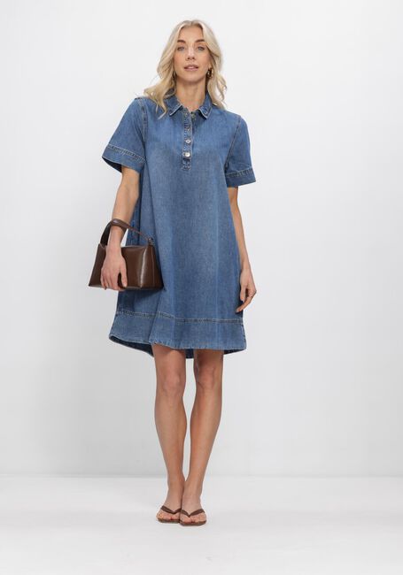 Blauwe MSCH COPENHAGEN Jurken MSCHTURO ALENA 2/4 DRESS - large