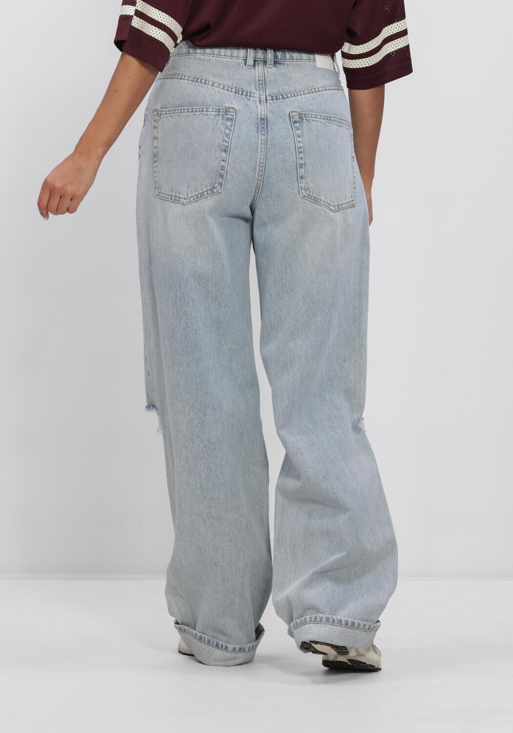Blauwe CATWALK JUNKIE Jeans SUPER LOOSE FIT JEANS DAMAGED - large