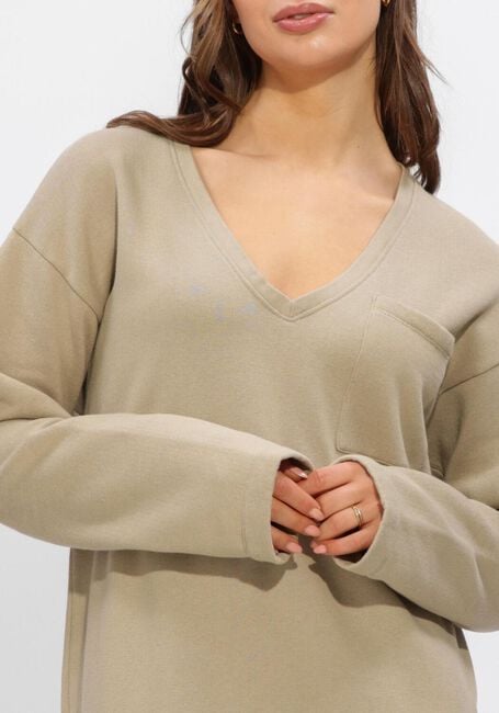 Bruine PENN & INK Midi jurk DRESS PRINT - large