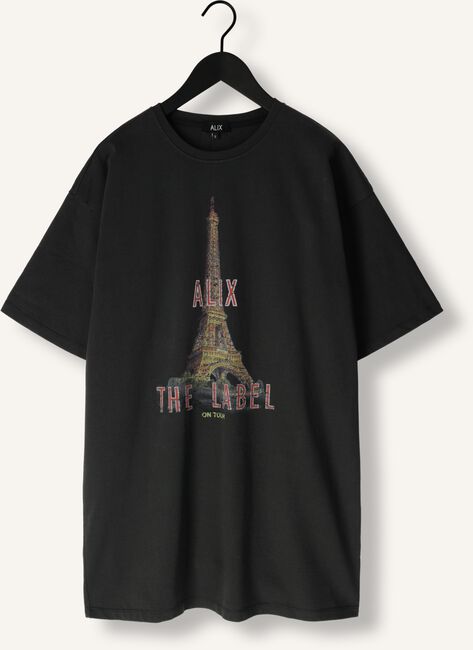 Grijze ALIX THE LABEL Mini jurk LADIES KNITTED PARIS T-SHIRT DRESS Grijze ALIX THE LABEL Mini jurk LADIES KNITTED PARIS T-SHIRT DRESS - large