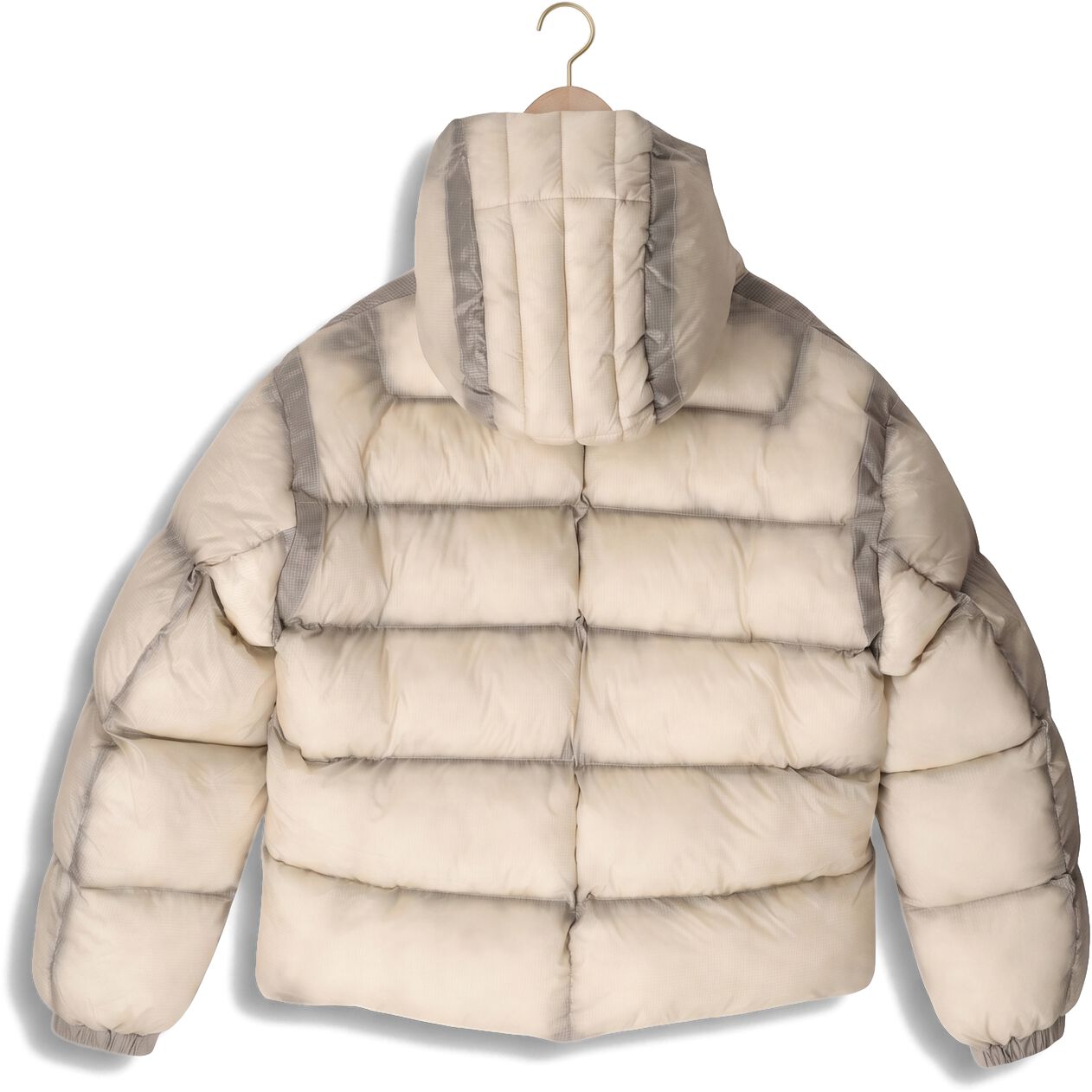Lyle & Scott Translucent winterjas beige, foto 4