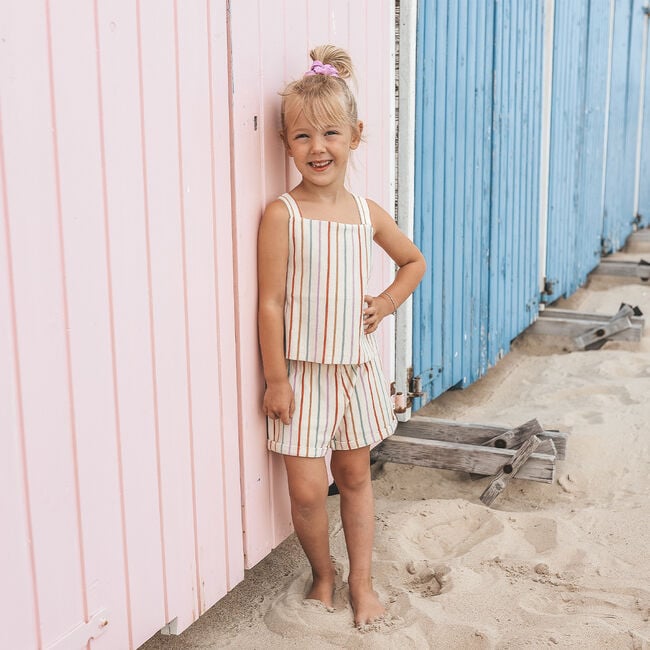 Beige YOUR WISHES Korte broek SUNSET STRIP SHORTS - large