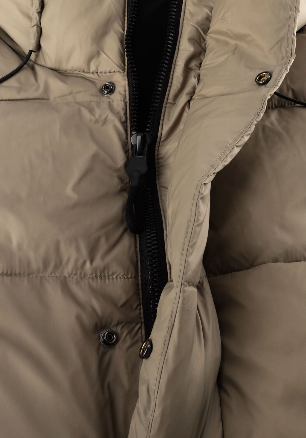 Taupe WITHBLACK Gewatteerde jas WBLABBY 3/4 PUFFER JACKET - large