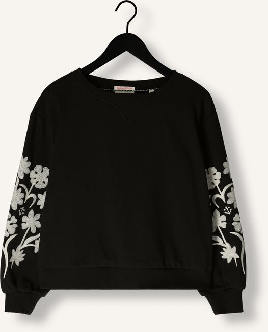 Zwarte SCOTCH & SODA Trui EMBROIDERED SLEEVE SWEATSHIRT Zwarte SCOTCH & SODA Trui EMBROIDERED SLEEVE SWEATSHIRT - large