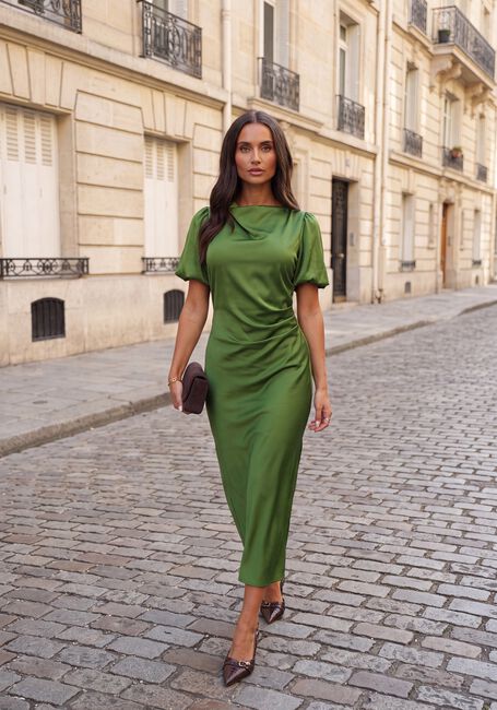 Groene MODSTR&Ouml;M Jurken TAILORMD SS DRESS - large