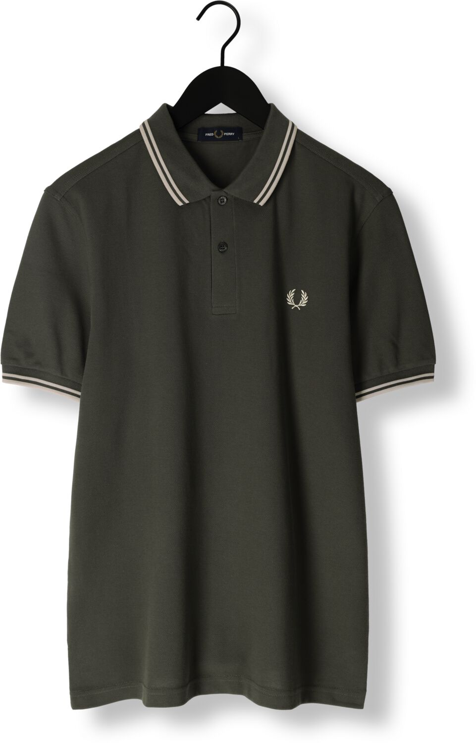 FRED PERRY Heren Polo's & T-shirts The Twin Tipped Shirt Groen