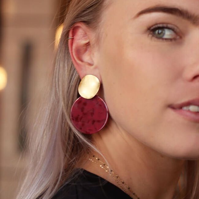 Rode MY JEWELLERY Oorbellen SHELL EARRING Rode MY JEWELLERY Oorbellen SHELL EARRING - large