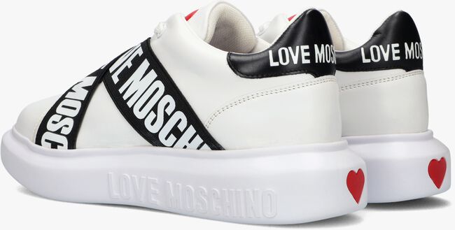 Witte LOVE MOSCHINO Lage sneakers JA15264 - large