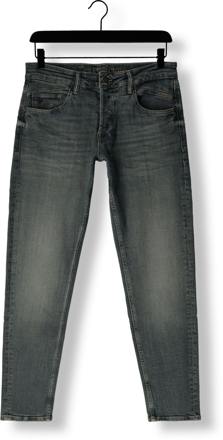 CAST IRON Heren Jeans Shiftback Tapered Green Blue Shade Blauw