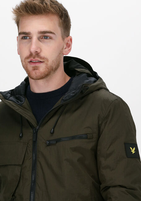 Groene LYLE & SCOTT Gewatteerde jas WADDED DUAL POCKET JACKET WITH - large