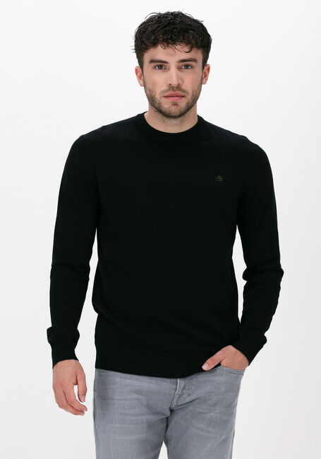 Zwarte SCOTCH & SODA Trui CLASSIC CREWNECK PULLOVER - large