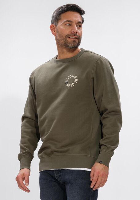 Olijf BUTCHER OF BLUE Trui ARMY CIRCLE CREW - large