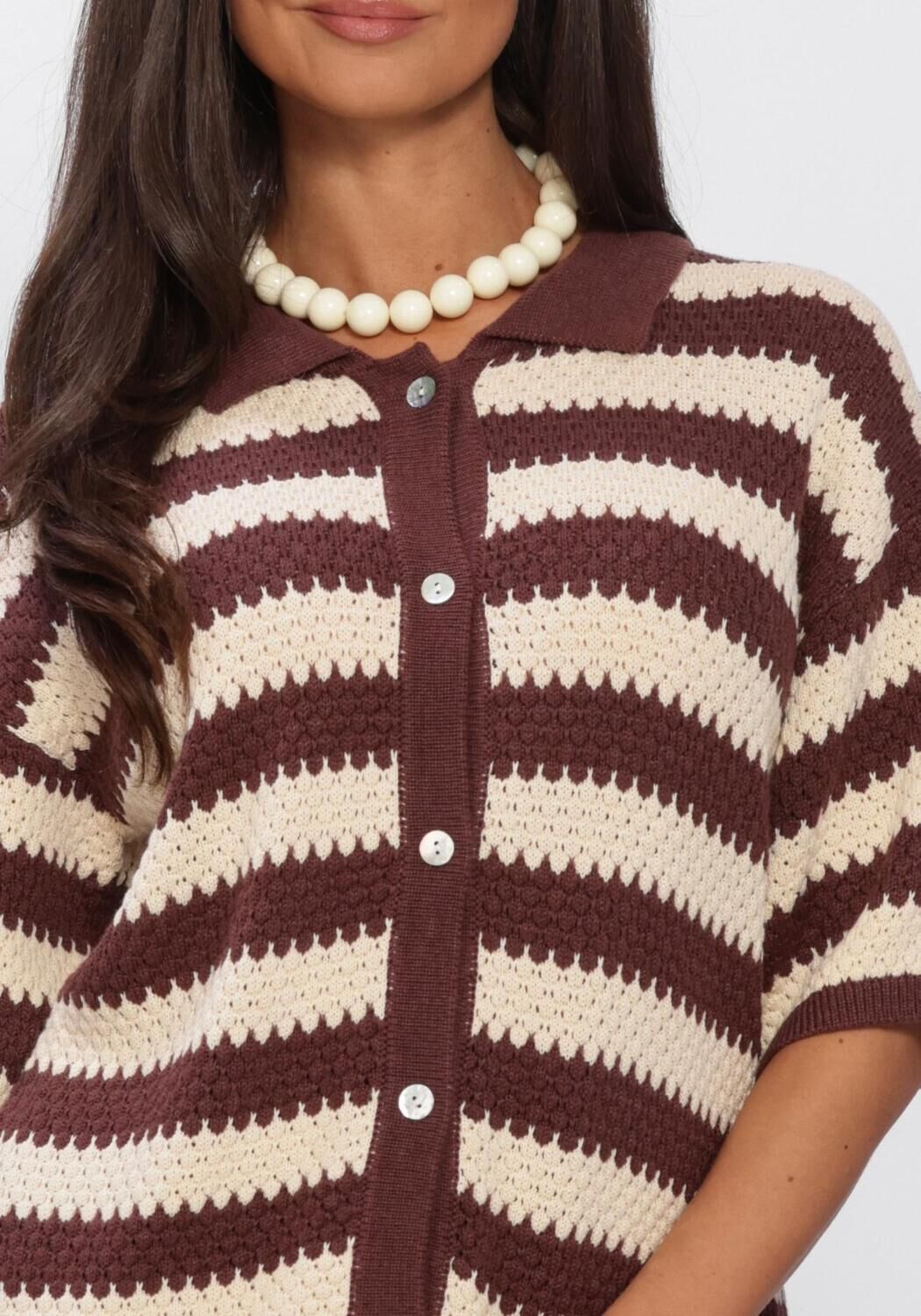 Multi YDENCE Tops & T-shirts KNITTED TOP JANOUK - large