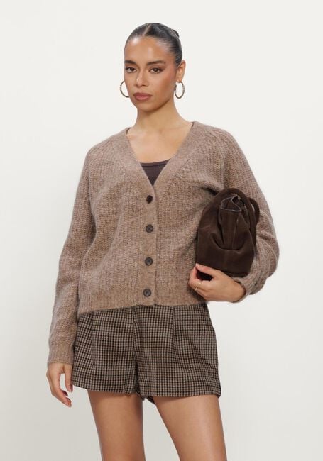 Taupe GRACE & MILA Vest CARDIGAN - large