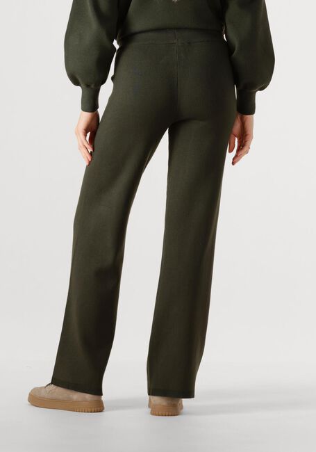 Donkergroene MSCH COPENHAGEN Wijde broek MSCHTHAMIRA PANTS - large