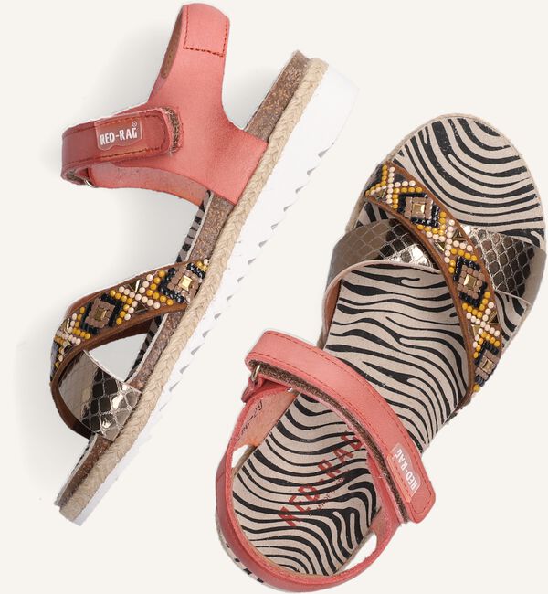 Rode RED-RAG Platte sandalen 19288 Rode RED-RAG Platte sandalen 19288 - large