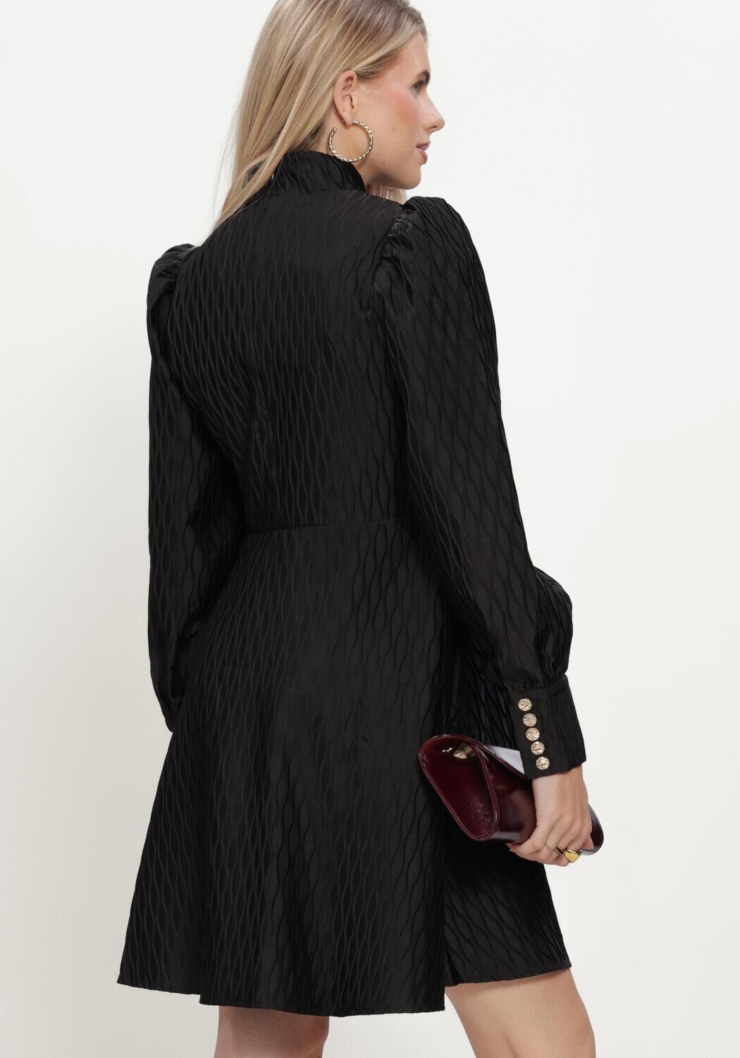 Y.A.S. YAS Dames Jurken Yasripple Ls Dress - Zwart, foto 2
