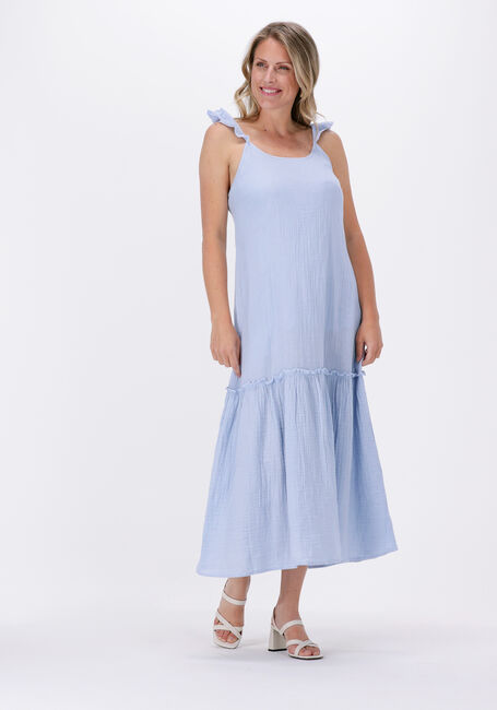 Lichtblauwe Y.A.S. Maxi jurk YASANINO SL ANKLE DRESS S. - large
