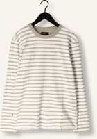 Beige BUTCHER OF BLUE Trui GASPARD STRIPE CREW Beige BUTCHER OF BLUE Trui GASPARD STRIPE CREW - medium
