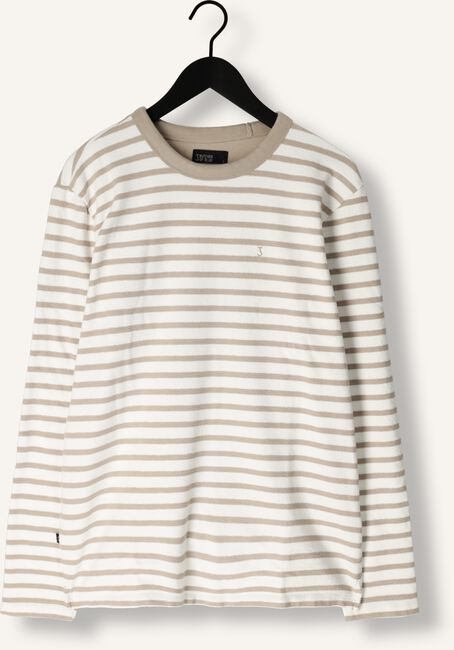 Beige BUTCHER OF BLUE Trui GASPARD STRIPE CREW Beige BUTCHER OF BLUE Trui GASPARD STRIPE CREW - large