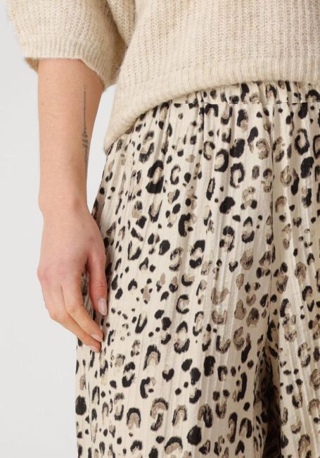 Beige MSCH COPENHAGEN Wijde broek MSCHALYONA VLORA HW PANTS AOP - large