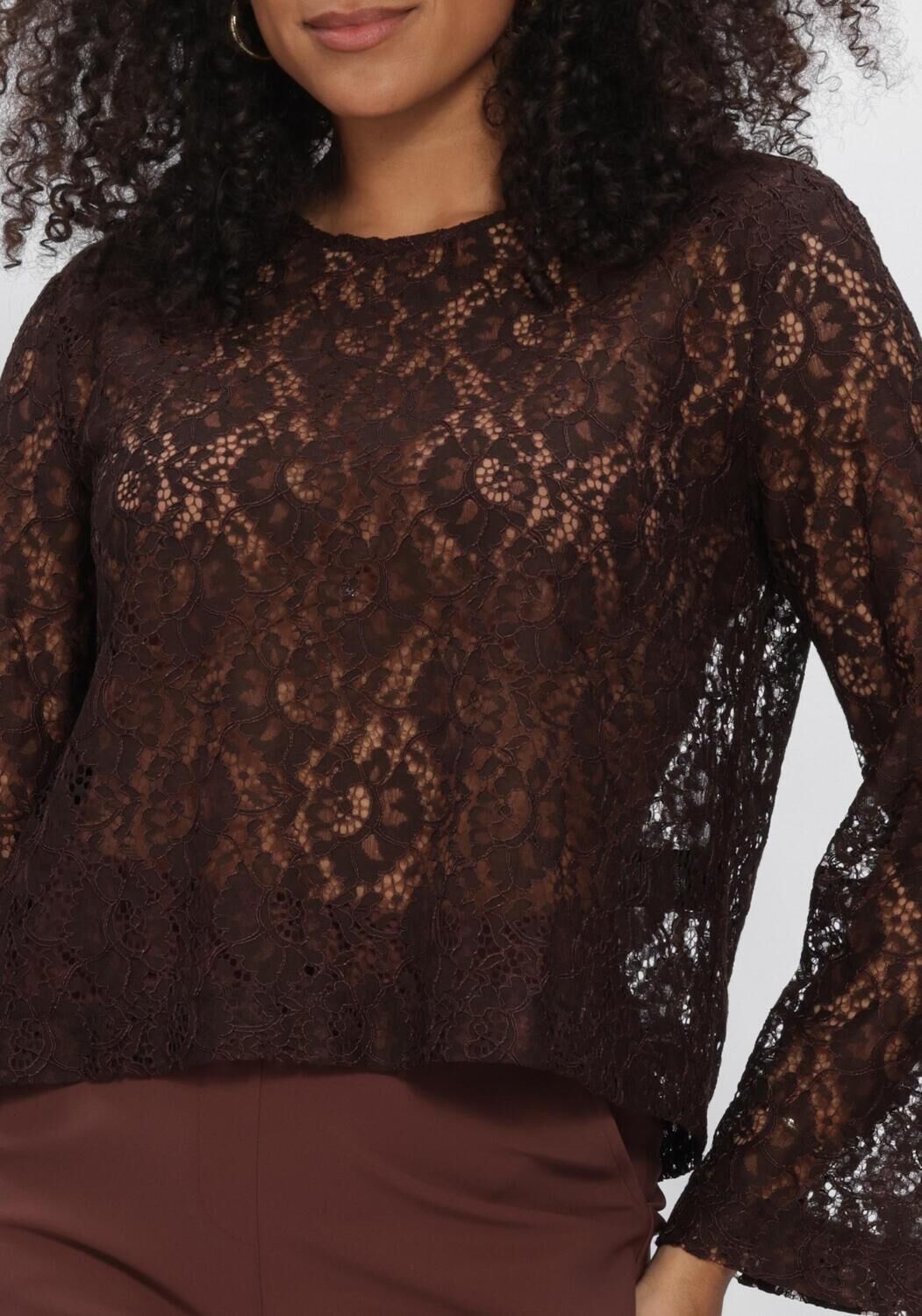 Bruine STUDIO ANNELOES Top Amaya lace top - large