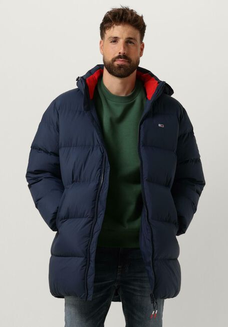 Donkerblauwe TOMMY JEANS Parka's TJM ESSENTIAL DOWN PARKA - large