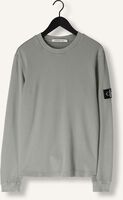 Groene CALVIN KLEIN Trui WASHED BADGE WAFFLE Groene CALVIN KLEIN Trui WASHED BADGE WAFFLE - medium